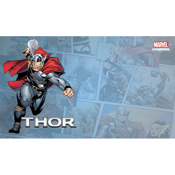 Marvel Champions Thor Game Mat Meeple on Board