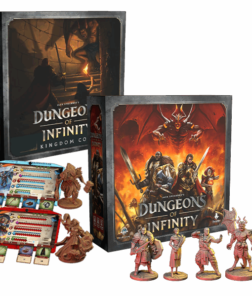 Dungeons of Infinity Deluxe Edition + Kingdom Cost + The Stonebound Saga Hero Pack (Kickstarter)